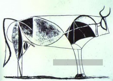  cubist - L’état des taureaux VII 1945 cubiste